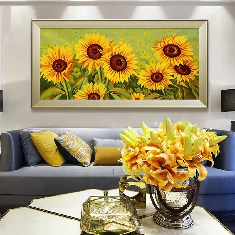 Sunflower 5d Diamond Painting Large Living Room Bedroom Full Diamond Embroidery Home Decor Diamond Cross Stitch