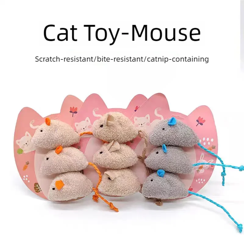 Mix Haustier Spielzeug Katzenminze Mäuse Katzen Spielzeug Spaß Plüsch Maus Katze Spielzeug für Kätzchen