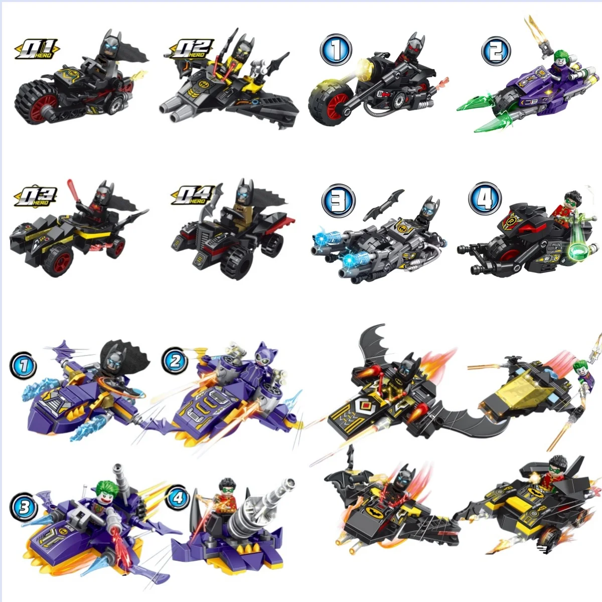 

Конструктор «Бэтмобиль»: модель автомобиля, креативные мини-фигурки, аниме-модель, набор кирпичиков, игрушки для самостоятельной сборки, подарки на день рождения