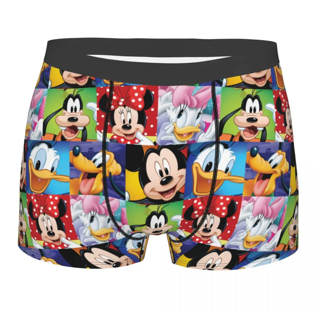

Custom Mickey Mouse Donald Duck Underwear Men Stretch Boxer Briefs Shorts Panties Soft Underpants For Male