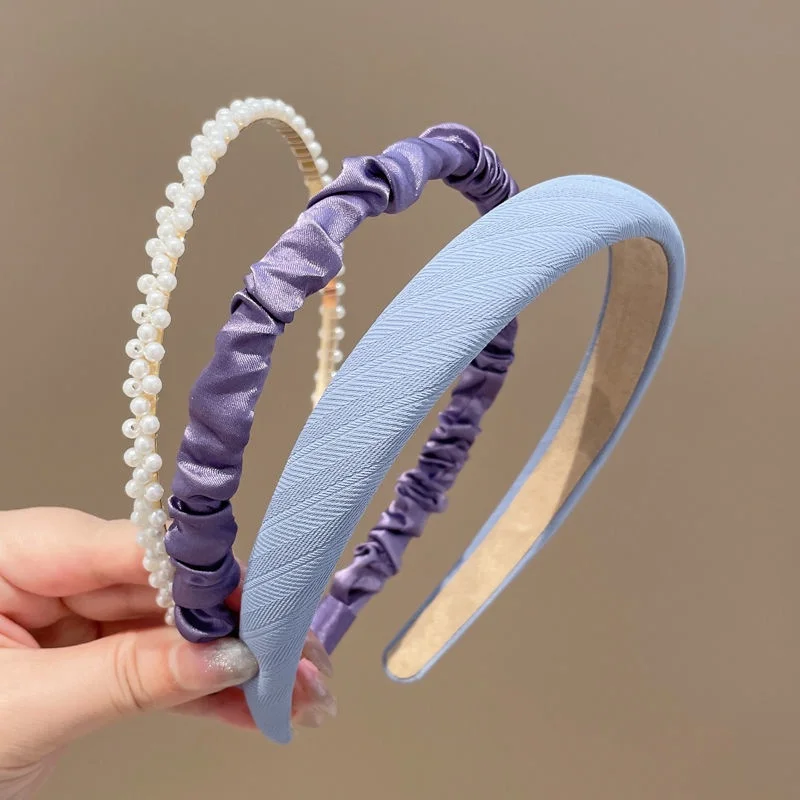 3 stks Koreaanse stijl elegante hoofdband voor vrouwen gezicht wassen haarband mode meisjes haaraccessoires