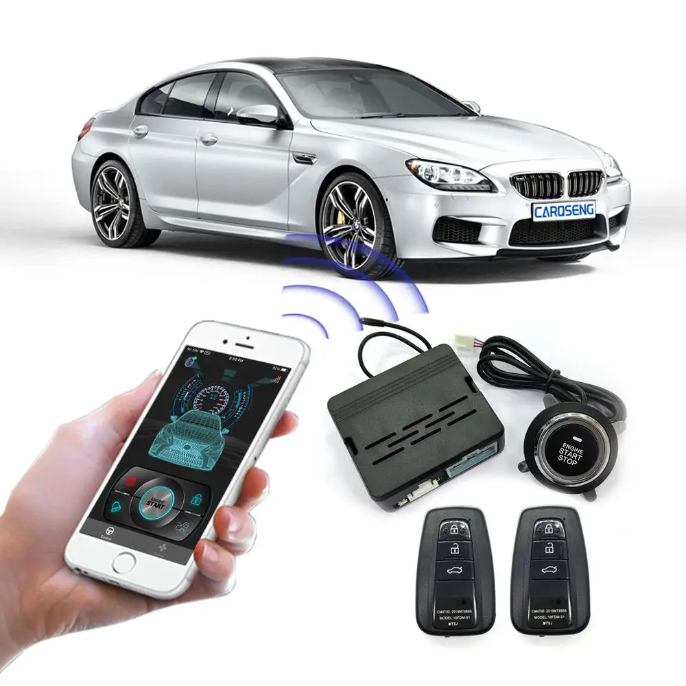 

octopus car alarm system remote engine start with 4G smart phone App remote control