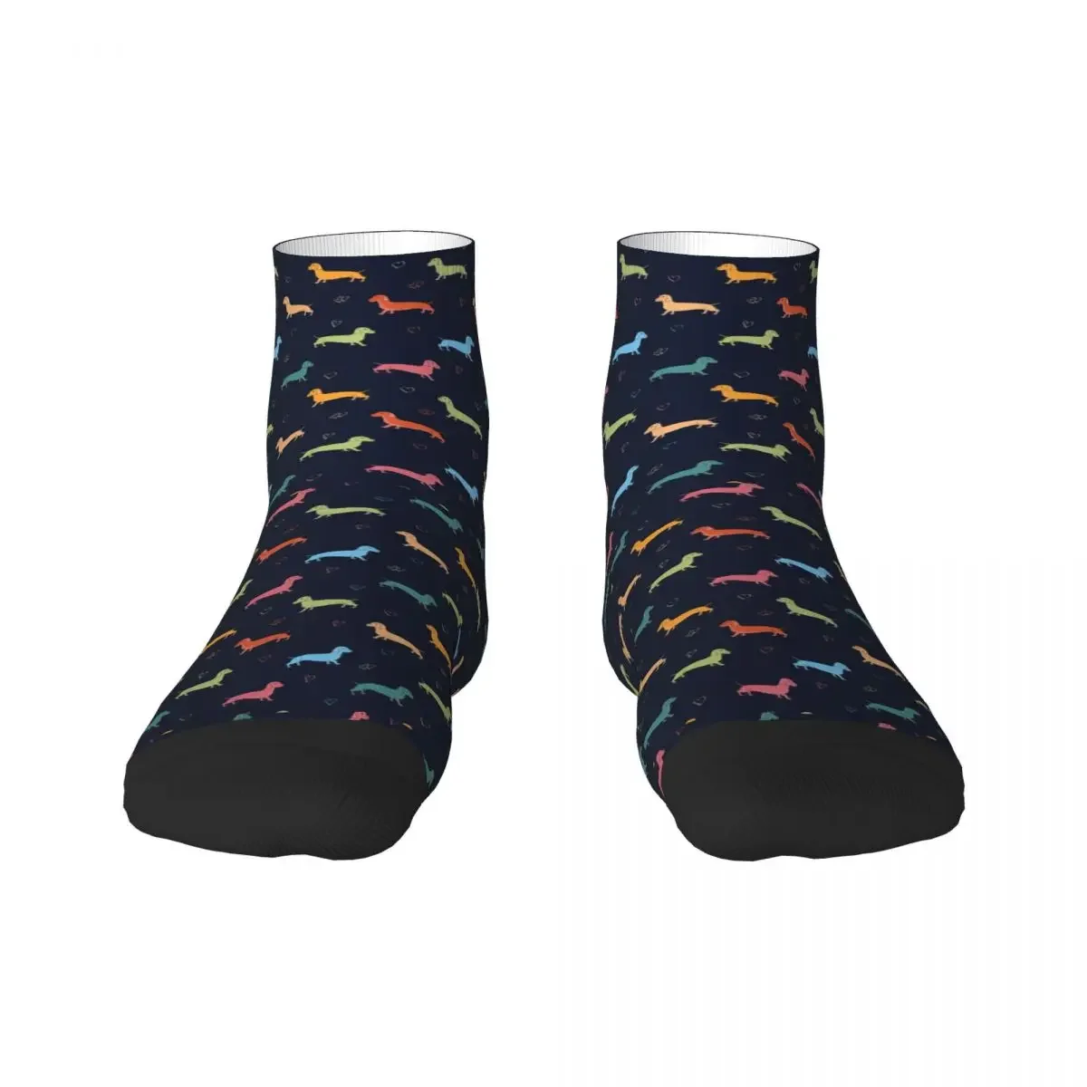 Cool Men's Dachshund Dress Socks Unisex Warm Breathbale 3D Print Badger Sausage the Wiener Dog Crew Socks