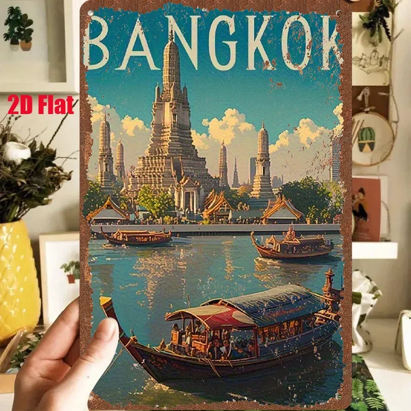 2D Flat - 1pc 2D [Flat] Metal Sign Vintage Tin Art 