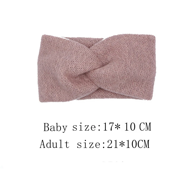 Baby Headband Women Girl Twisted Hair Band Kids Woolen Headwrap Mommy and Me Headbands Toddler Spring Turban Hair Accessories