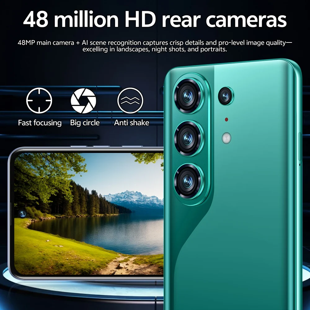 K-Touch C27 Ultra Mobile Phones 5G Dual Card Dual Standby Smartphone 7.3 HD Android 15 Cell Phone 8000mAh Face Unlock 16+48MP Camera Global Version Cellphones For Men Women