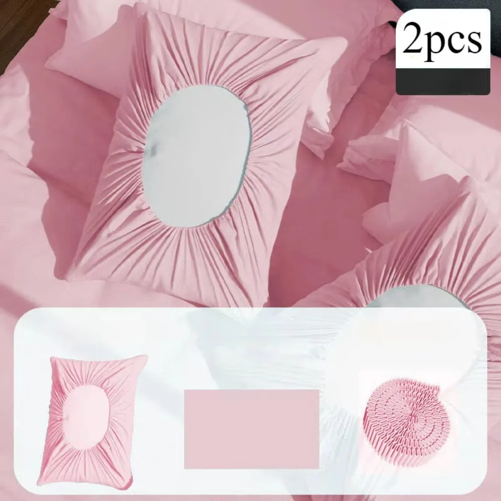 2pcs Dirt-Proof Disposable Pillowcase Set Breathable Non-Woven Pillow Cover Thickened Universal Disposable Pillowcases Hotel