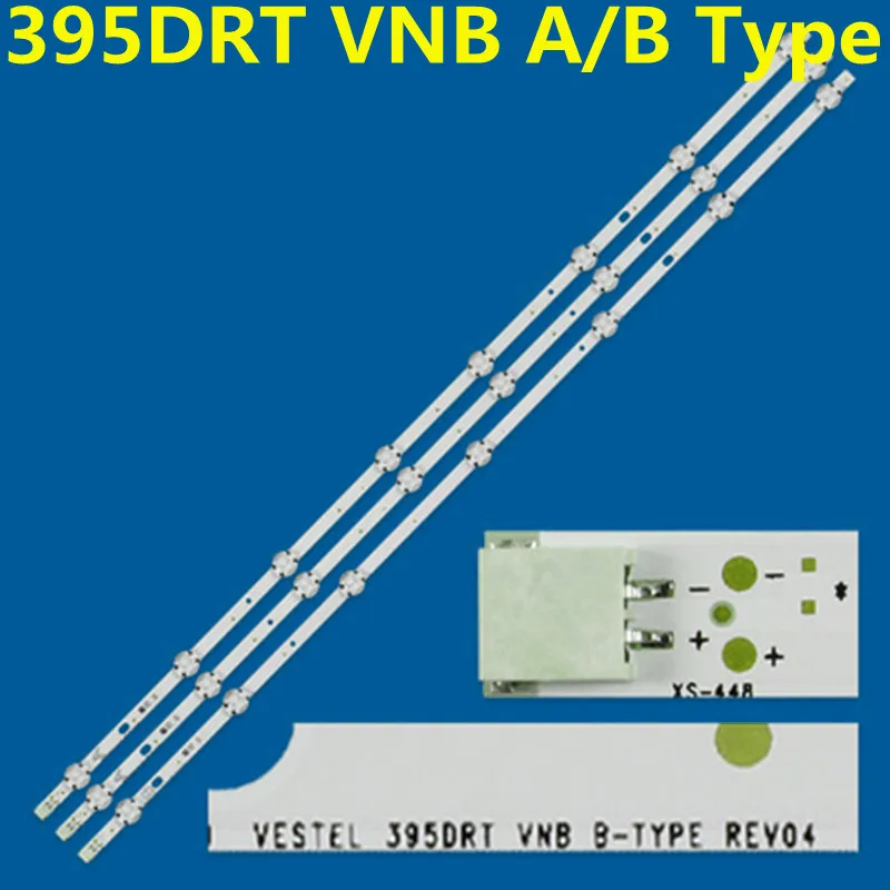 แถบไฟแบล็คไลท์ LED ขนาด729มม. โคมไฟ7 + 7 + 8สำหรับ vestel 395DRT vnb A B VES395UNDC-2D-N1240R6020F 40470fhds