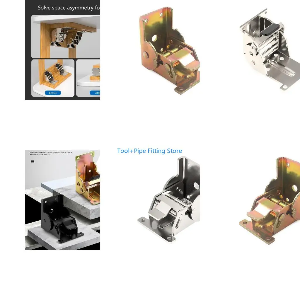 F92B Smooth Operation Folding Hinges Easy to Use for Dining Tables & Wooden Bed