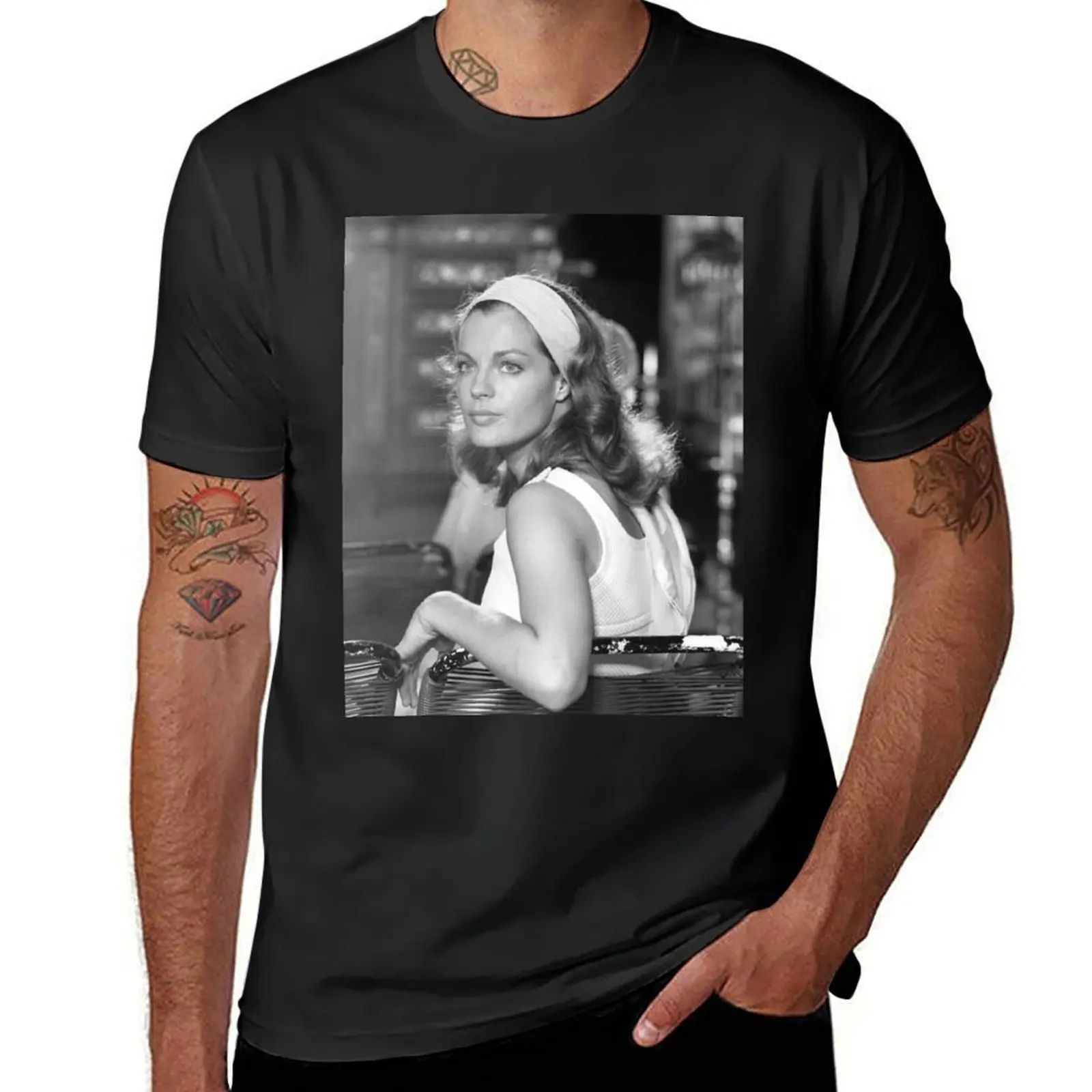 Romy Schneider T-Shirt korean fashion blanks t shirts for men graphic