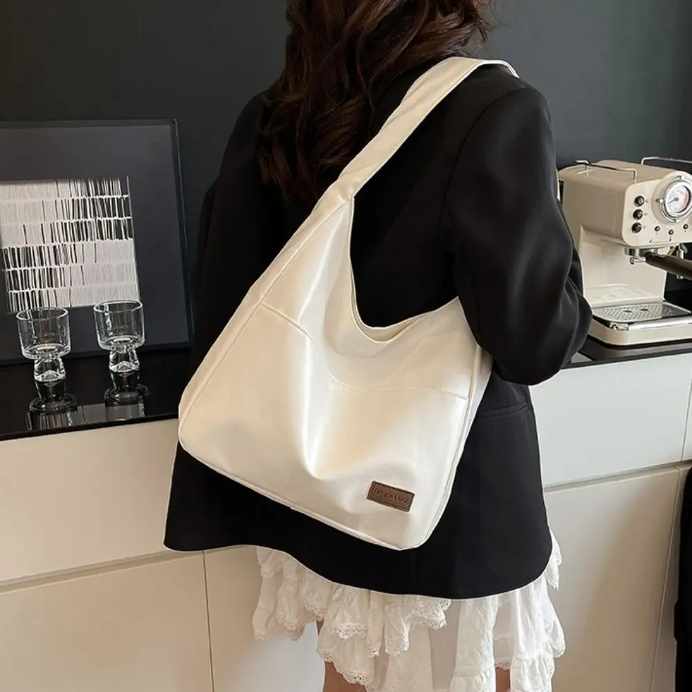 

Модная винтажная сумка на одно плечо, большая вместительная простая минималистичная большая сумка из искусственной кожи, женские сумки для поездок на работу