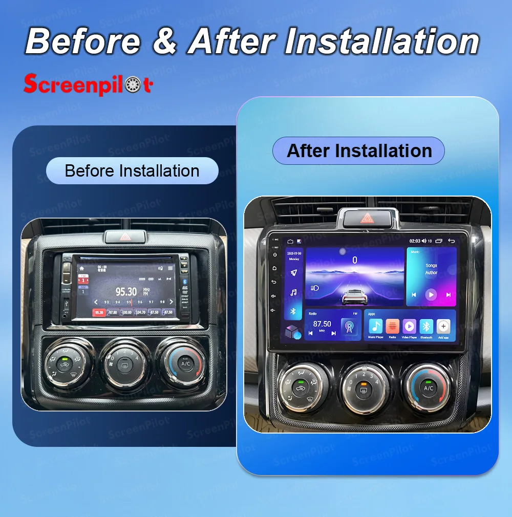 Android 16 Car Radio For Toyota Corolla Axio 2 Fielder 3 E160 2012 - 2021 Multimedia Video Player GPS Navigation Touch Screen BT