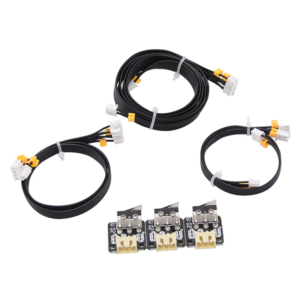 3D Printer Parts X/Y/Z Axis Limit Switch With 3pin Cable Limit Switch Accessory With Stepper Motor Cables Line For Ender 3 CR 10