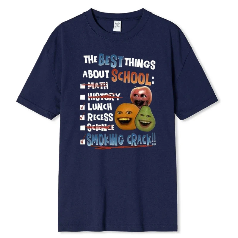 تي شيرت مزعج أفضل الأشياء حول المدرسة تي شيرت برسومات مضحكة للرجال والنساء والأطفال تي شيرت قطني عتيق عصري رائع #4