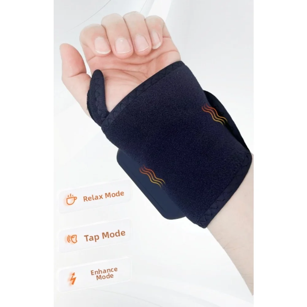 1 Piece Electric Heating Wrist Massager Hand Pain Relief Device With Microcurrent For Tendonitis Carpal Tunnel Syndrome