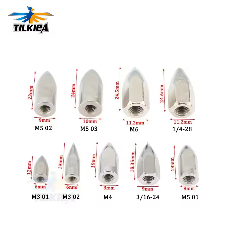 Dado di attacco in acciaio inossidabile per barche modello di buona qualità M3/M4/'3/16-24'/M5/M6/'1/4-28' Accessori per barche Rc per albero per barche Rc