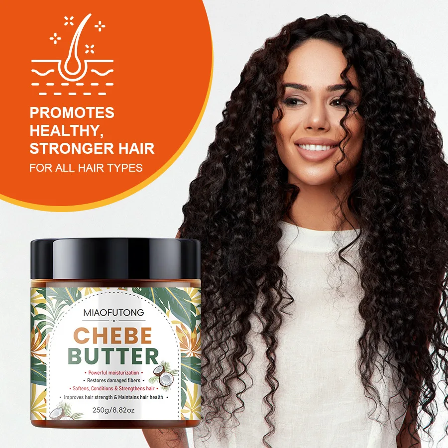 Chebe Butter Hair Mask 250g, Moisturizing & Smoothing Treatment, Repairs Dry & Frizzy Hair, Deep Nourishing Care