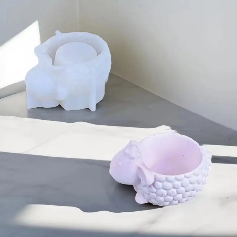 R3MC Flowerpot Mold Animal Base Molds Crafting Moulds for Resin Crafting