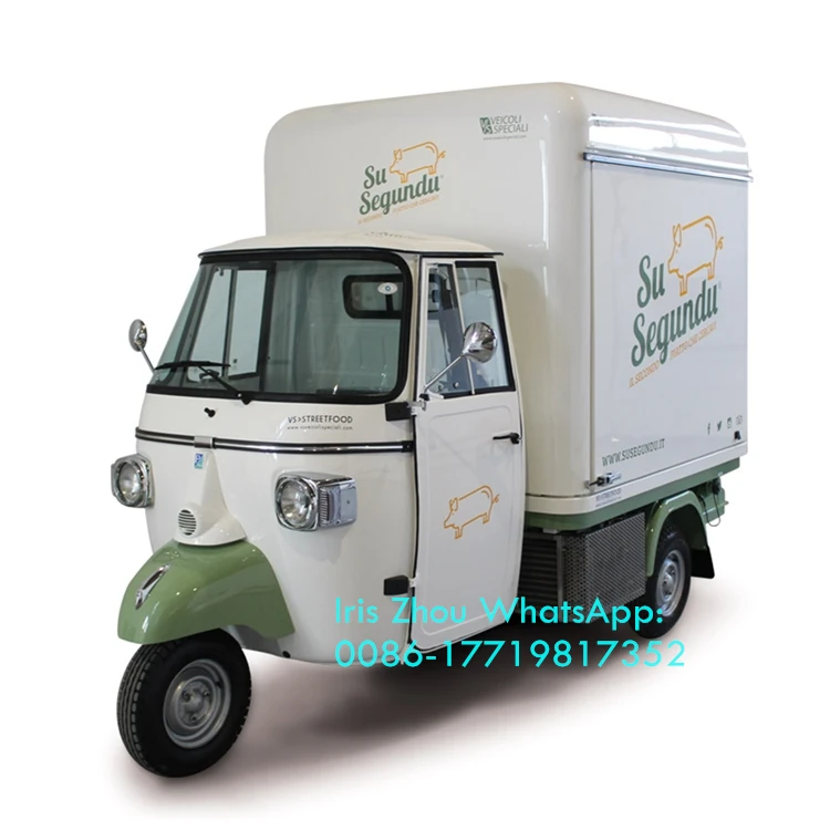 Triciclo de vehículo eléctrico de 3 ruedas para adultos, el mejor camión de comida de cocina móvil plegable, barra de café, carrito de Perritos calientes a la venta, coche mono