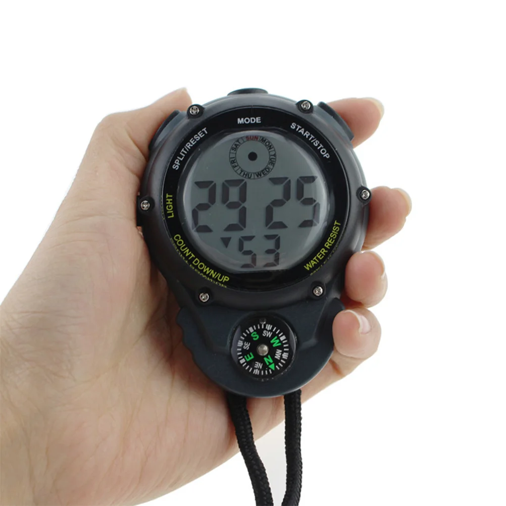 

Backlit Large Screen Stopwatch Professional Digital Sports Timer For Running Swimming Competition Training Electronic