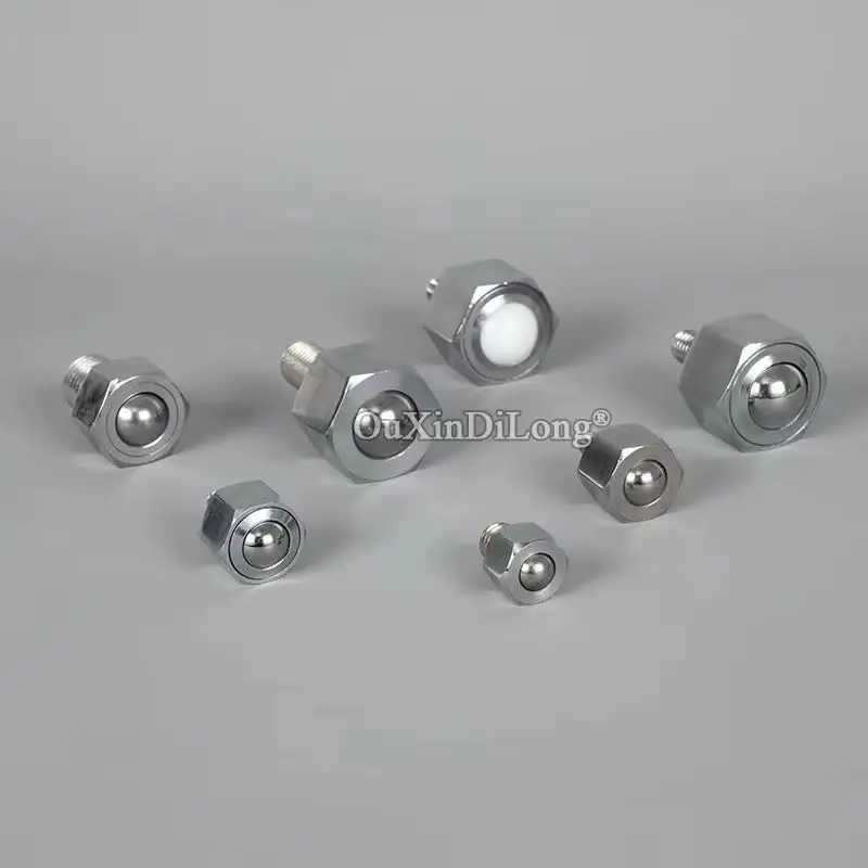 Design 10PCS Hexagon Screw Precision Conveying Universal Wheels Ball Bearing Bull Eye Wheel Industrial Universal Transfer Wheels
