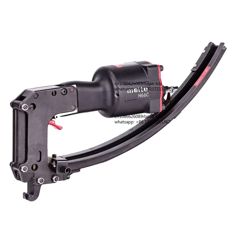 Hand-held, Manually Operated, Lightweight Pneumatic Clip Closure Tool with  80H23S Hartco CLP-3 Clips M66