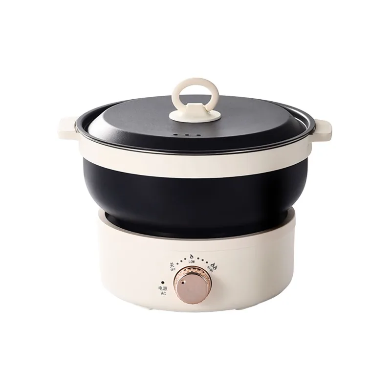 Multi-Function Electric Cooker 304 Stainless Steel  Split Pot for Steam Stew Braise