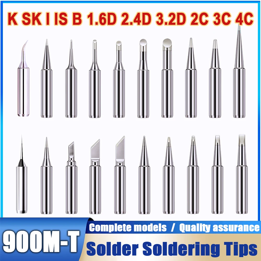 10Pcs/Lot 900M-T Series Soldering Iron Tip Set Lead Free Welding Head for Hakko 936 937 Soldering Station BGA Rework Tools