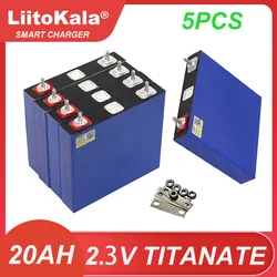 5pcs Liitokala 2.3V 20Ah Lithium Titanate battery 10C 200A discharge DIY 12V 24V low temperature resistant batteries Tax Free