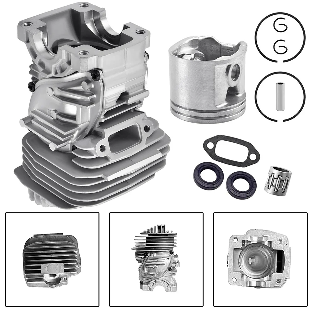 

47mm Cylinder And Piston With Oil Seals Gasket Needle Bearing Kit For MS291 MS291C MS271 Chainsaws 1141 020 1206 Garden Tools