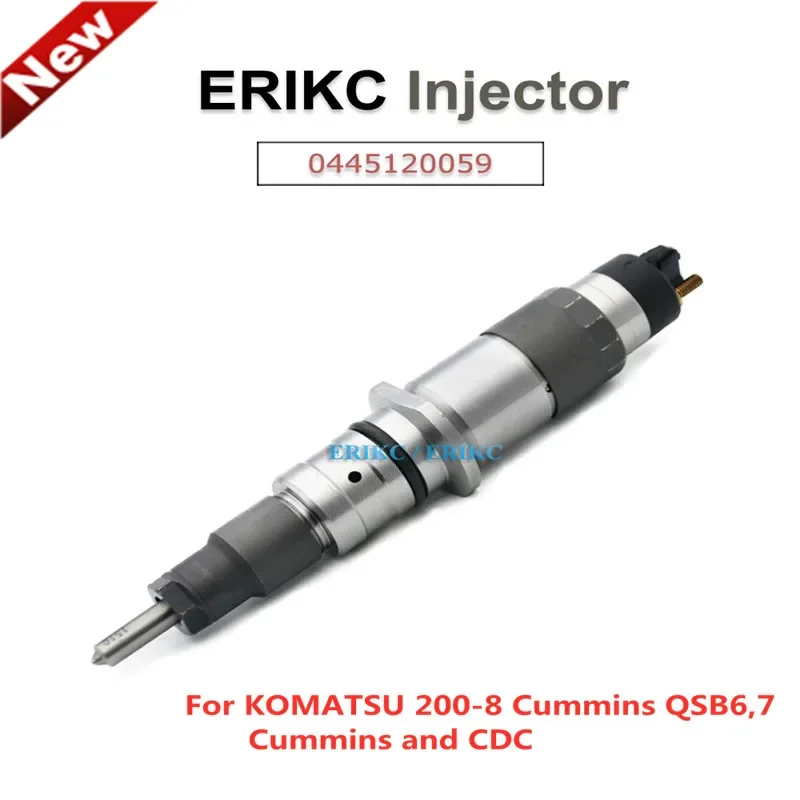 

ERIKC 0445120059 Common Rail Injection 0445 120 059 Car Parts Injector 0 445 120 059 for Cummins KOMATSU