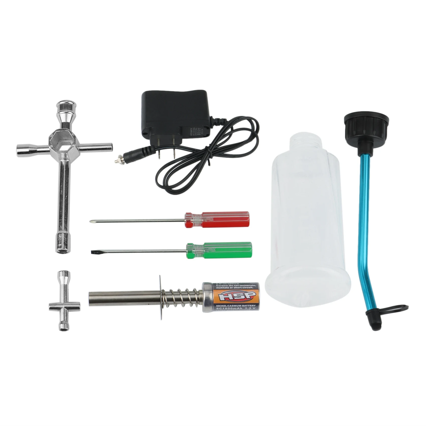 ABJA-For 80141 HSP Glow Plug Starter Igniter AC Ignition For Gas Nitro Engine Power 1/10 1/8 RC Car Engines