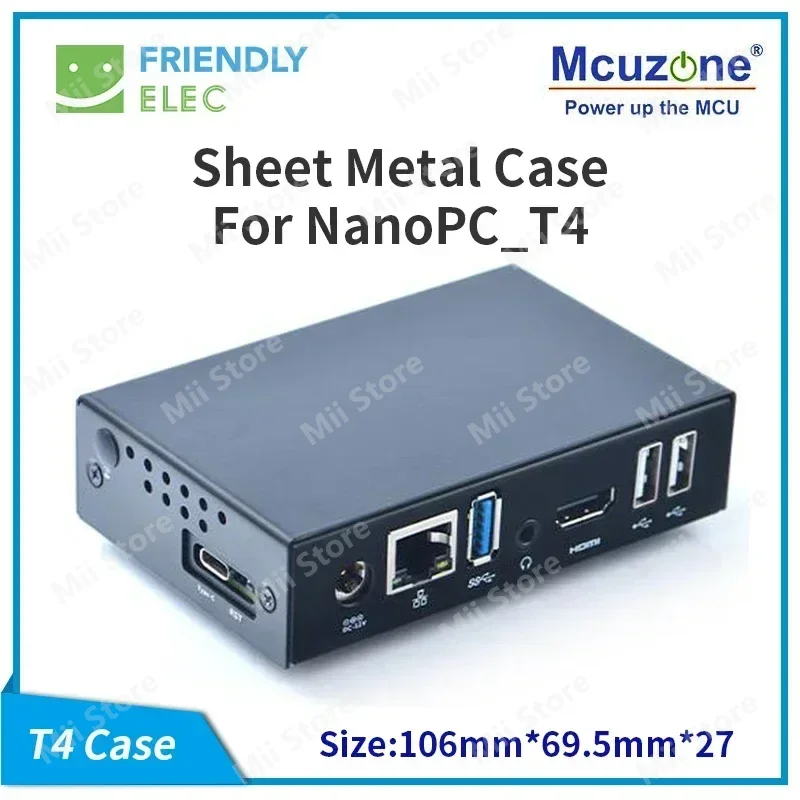 

NANOPC T4 SHELLING Sheet metal Alloys (Optional Antennas) HOURSING FriendlyELEC