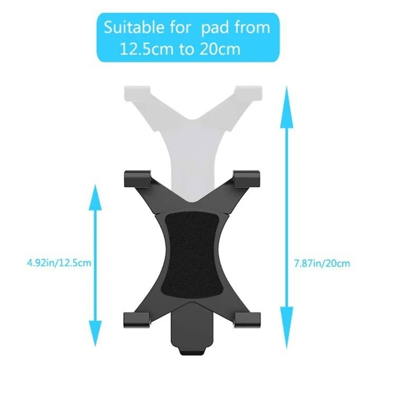 Universal Tablet Tripod Mount Clamp with 1/4"Thread Adapter for 7-13 Inch Tablet 594A