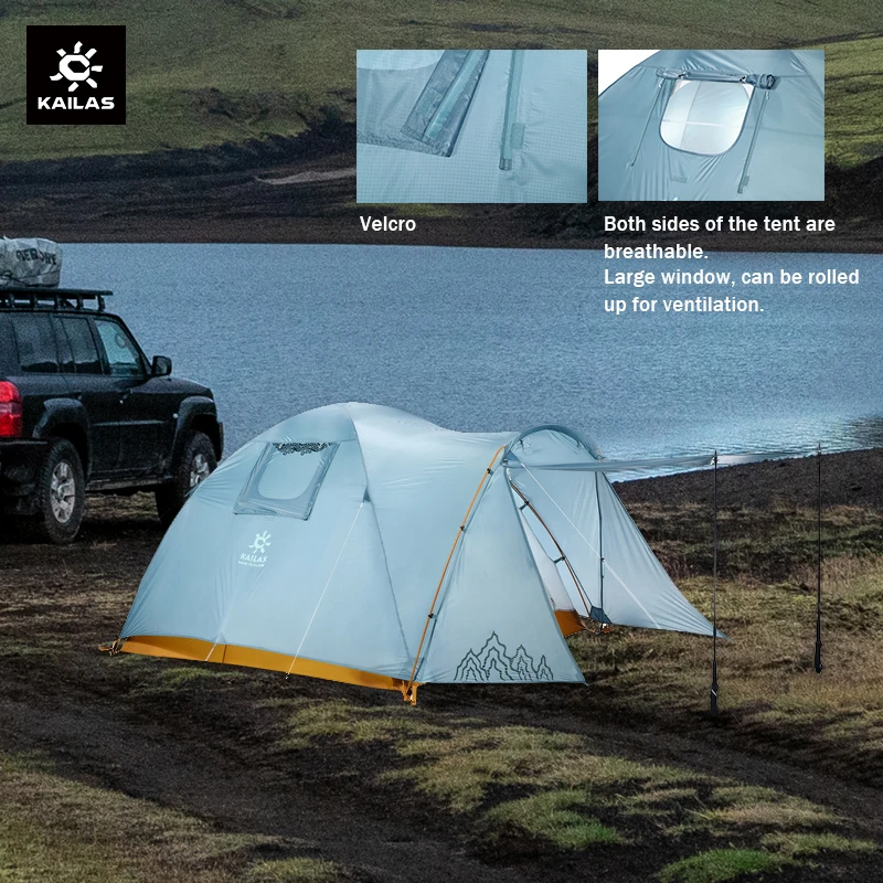 KAILAS STAR NIGHT III Hiking Tent Ultralight 3-4 Person Double Layer Windproof Outdoor Camping Waterproof Tourist Tent KT2203213