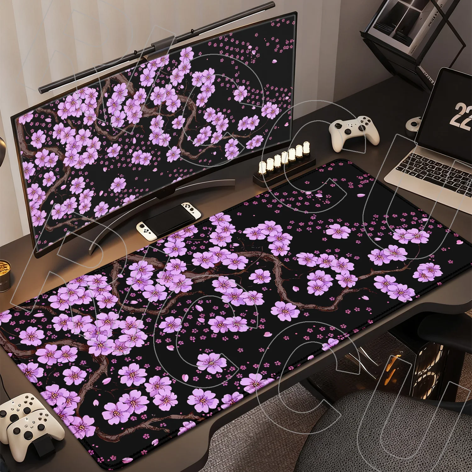 

HD Printing Sakura cherry blossom Mouse Pad Gamer Mousepads Gaming Flower XXL Mouse Mat Large Keyboard Mat Desk Pad For Computer