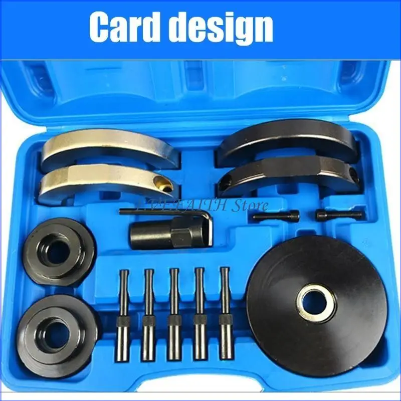 

124B Heavy Duty 16pcs Wheel Bearing Puller Removal Tool For Easy Vehicle Maintenance