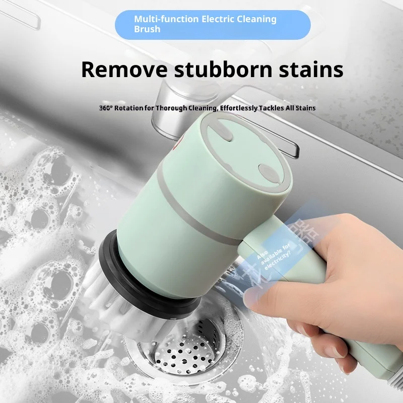 

Electric Kitchen Home Use Cleaning Brush - Rechargeable Multi-Function Dish Cup Shoe Cleaner Brush