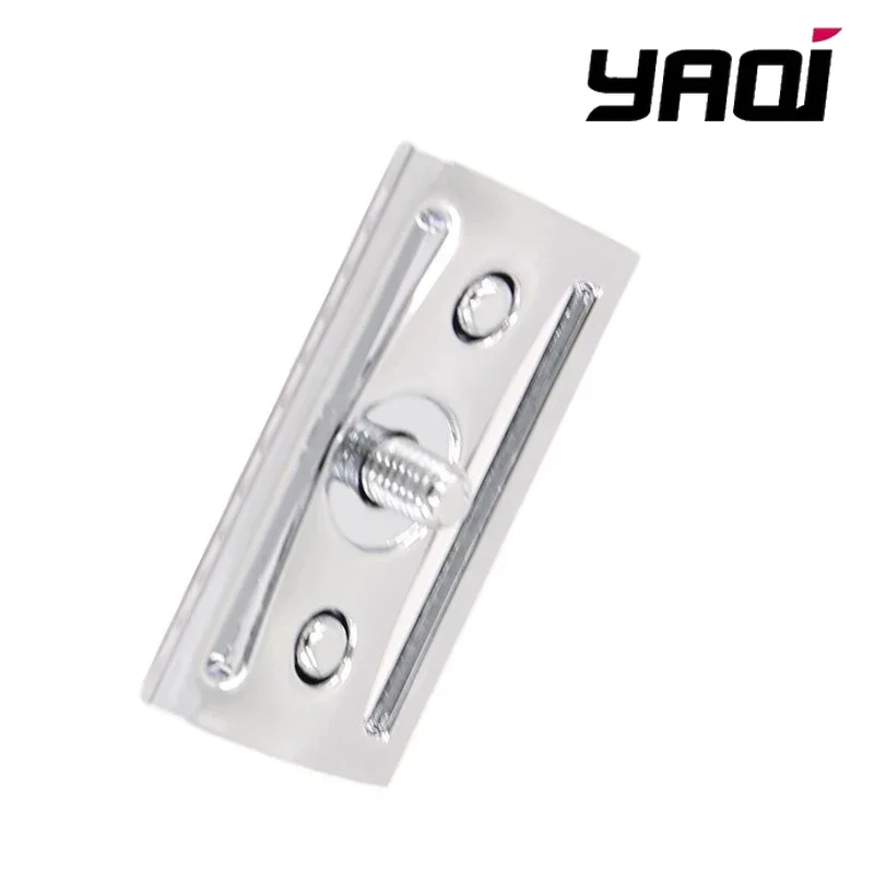 Stainless Steel Razor YAQI Chrome Color Scalloped Bar Double Edge Mens Safety Razor Head Without Logo Men Shaving Products