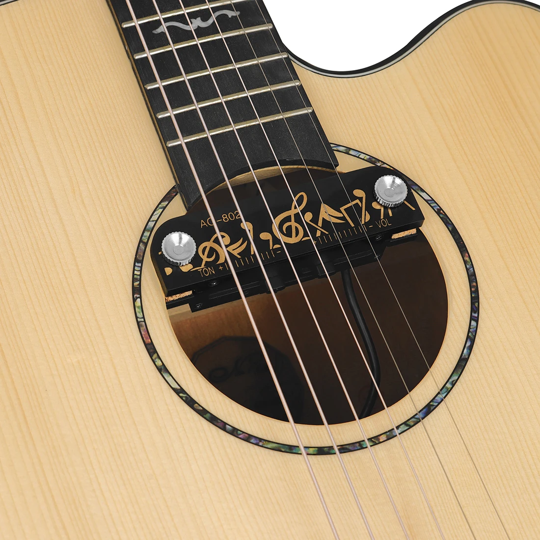 Acoustic Guitar HQ Soundhole Pickups Integrated Active Pickup Visible High and Low Voltage Adjustment Acoustic Guitar Accessory