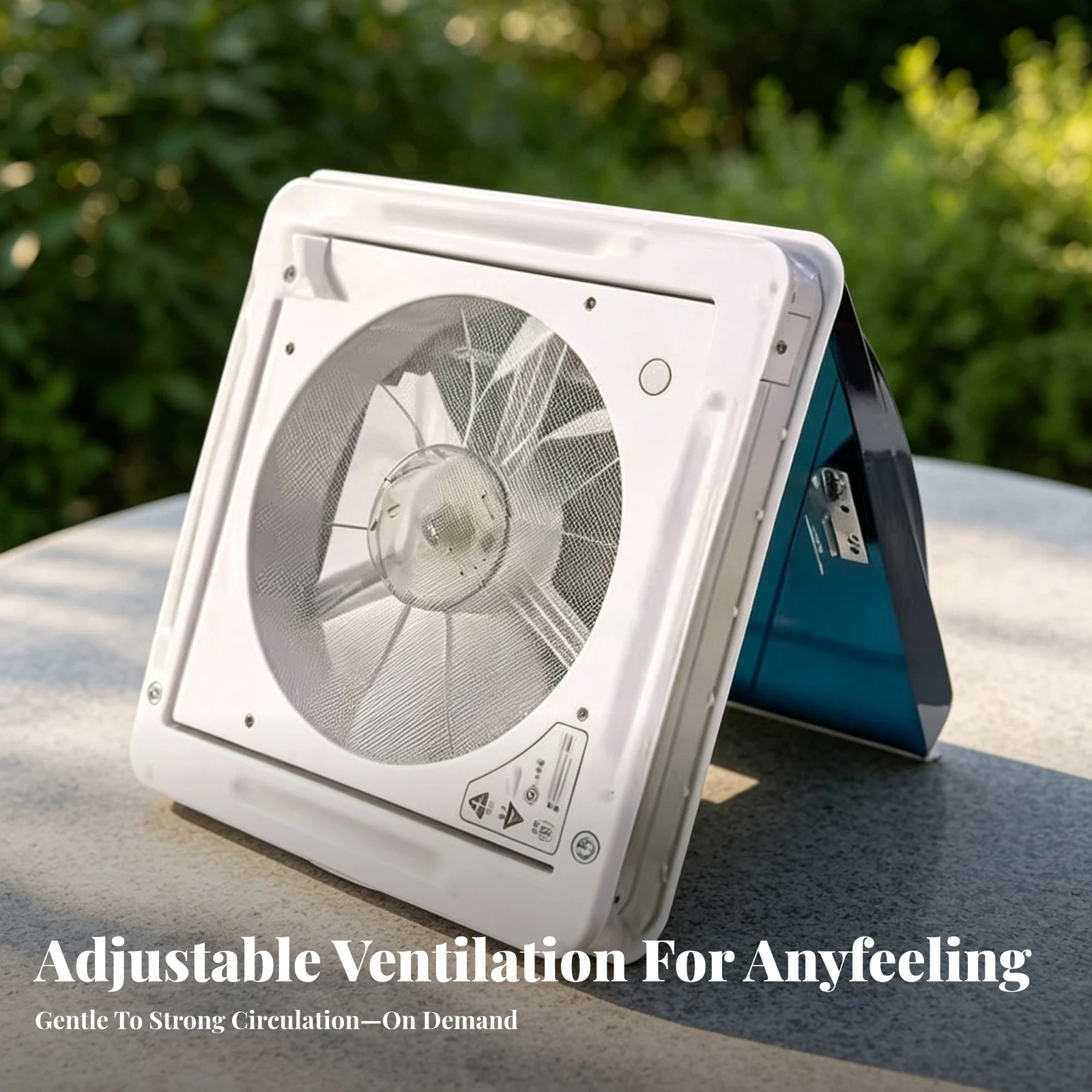 RV Roof Vent Fan Efficient RV Vent Fan Caravan Roof Ventilator Leak-Proof Weatherproof for Travel Trailer, Motorhome Bathroom view 4