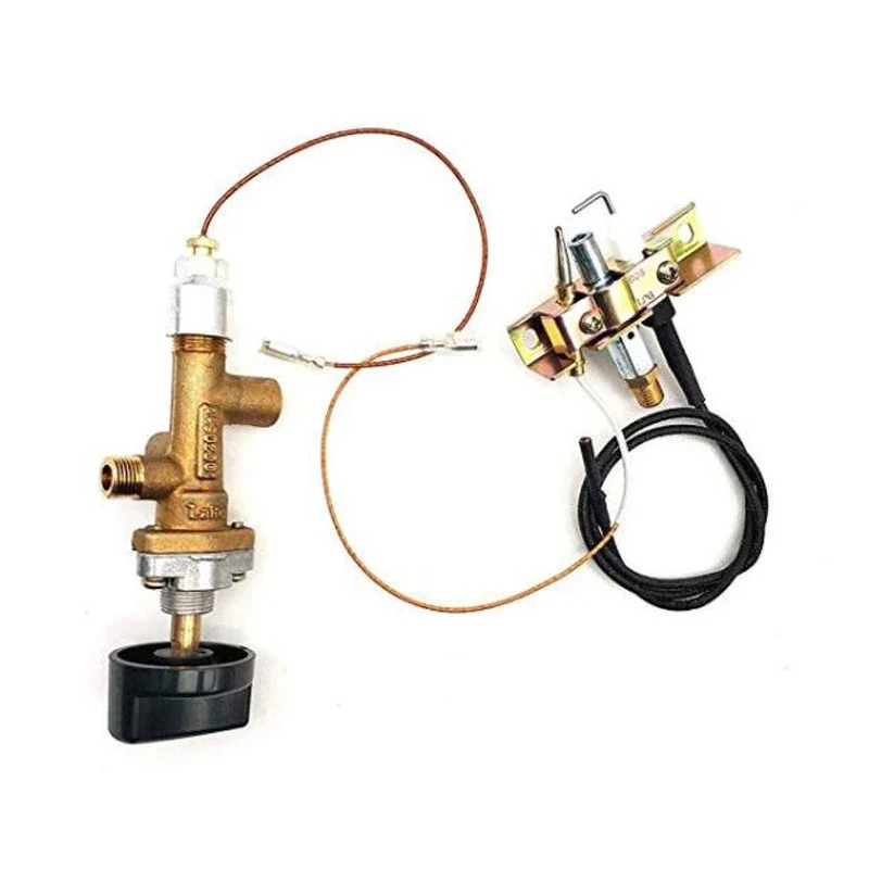 Propane Fire Pit Main Control Brass Safety Valve Gas Heater Fireplaces Replacement Pilot Assembly Kit