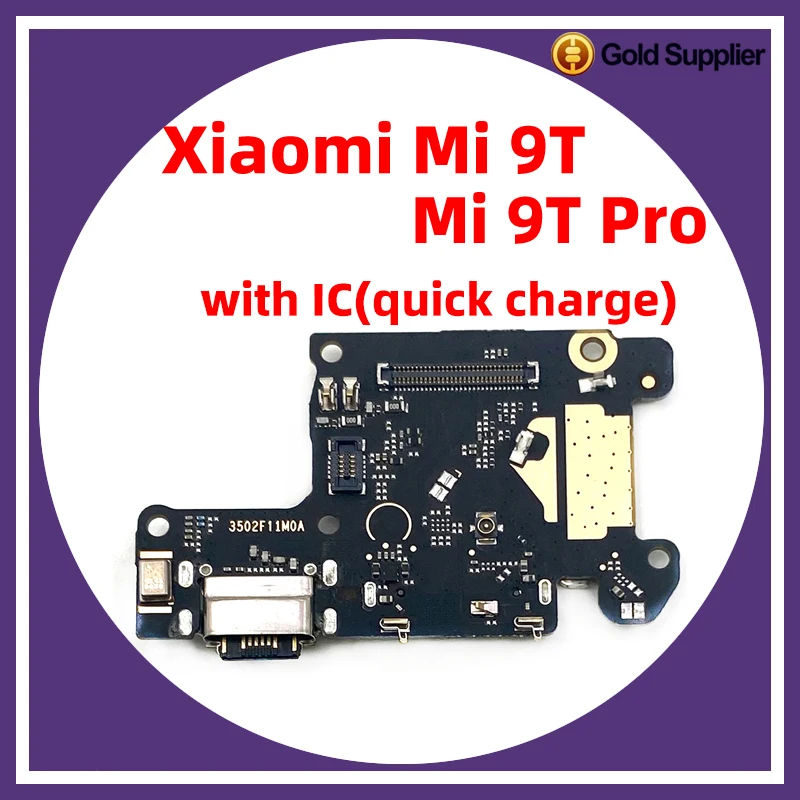 สำหรับ Xiaomi Mi 9T Pro ขั้วต่อแท่น mi9T ชาร์จ USB พอร์ตชาร์จสายเคเบิลแบบยืดหยุ่นสำหรับเปลี่ยน