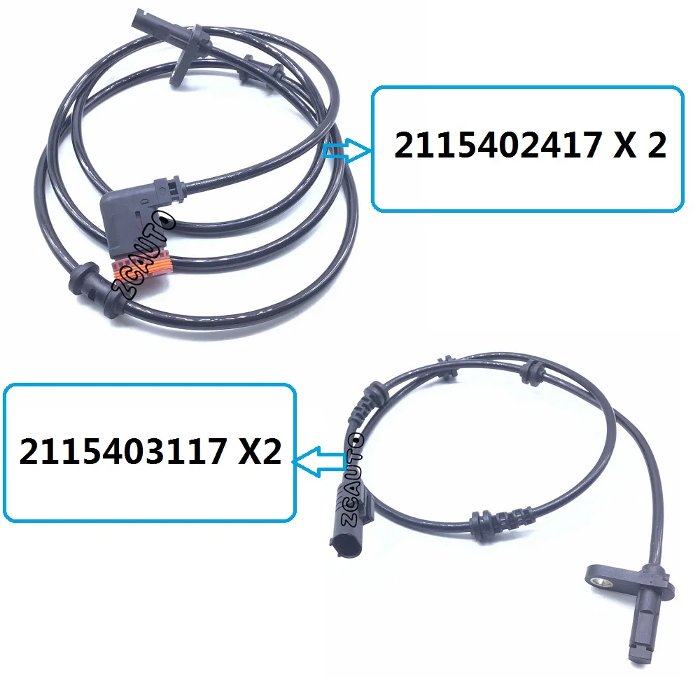 ABS wheel speed sensor Front Rear Right & Left For Mercedes E280 E320 E350 E550 2006 2007 2008 2009 2115403117 2115402417