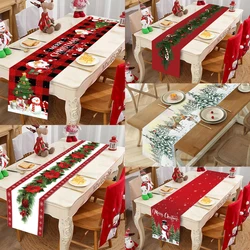 Camino de mesa navideño, adornos navideños 2024, mantel para el hogar, Navidad Noel Kerst, regalos de Navidad, Año Nuevo 2024, Natal