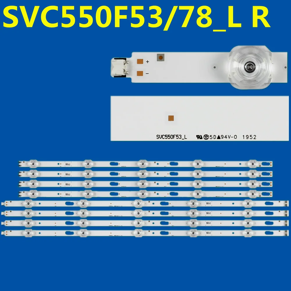LED Strip For  SVC550F53/78_L R BN96-50316A BN96-50315A UE55TU7000 UE55TU7020 UE55TU7025 UE55TU7092 UE55TU7100 UE55TU7125