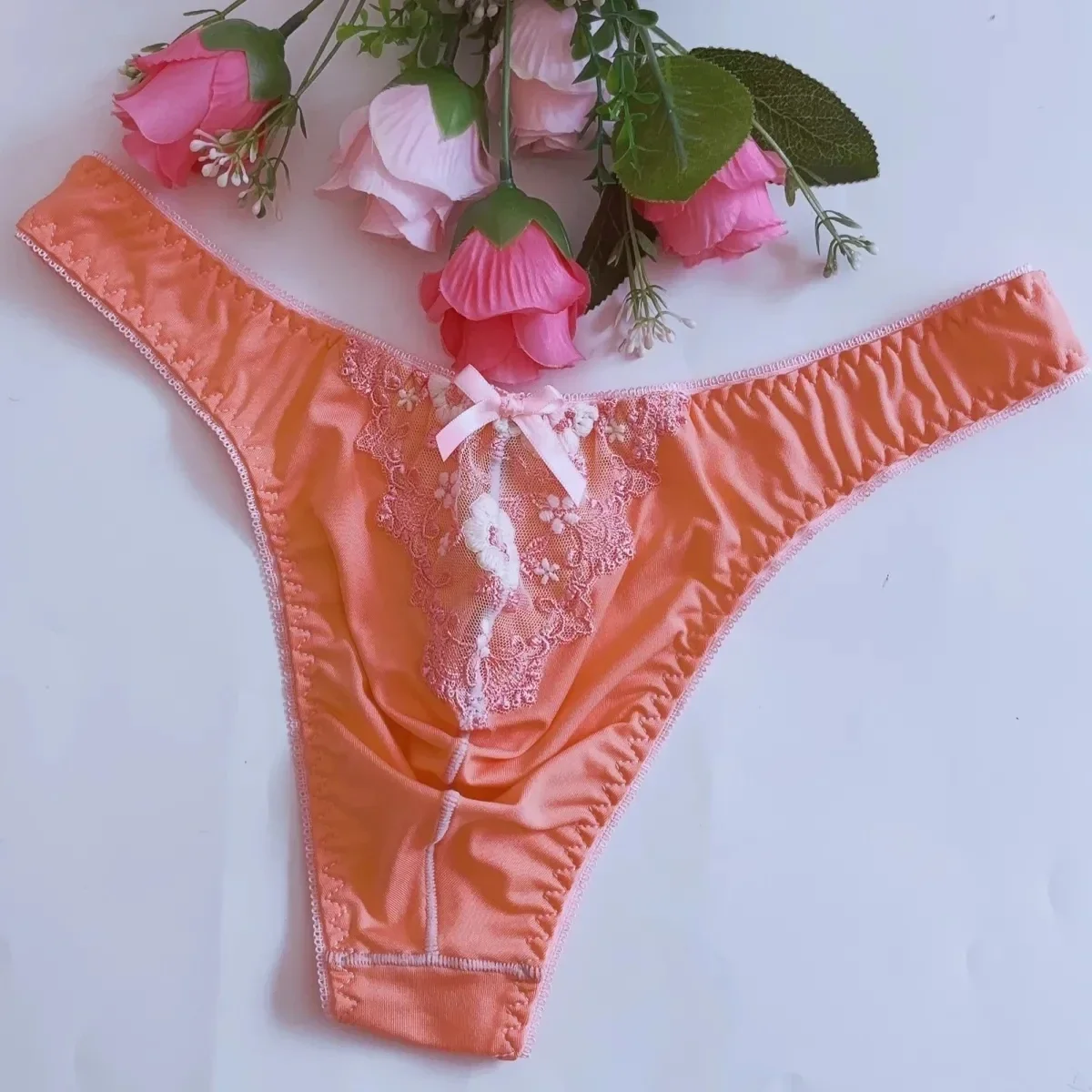 T-slip da uomo in pizzo BF Gift LGBQ Private Party