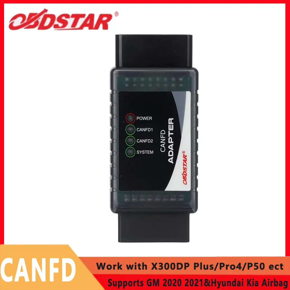 OBDSTAR CAN FD Adapter Work with X300 DP Plus/Pro4/ Odo Master Supports For GM2020-2022 For Hyundai for Kia Toyota SRS Obdok