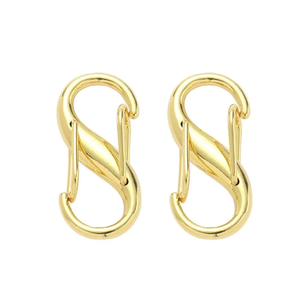 

Hook Shortening S Type Shape Clasp Bag Extension Buckle Hardware Accessory Bag Adjustable Buckle Gold Alloy