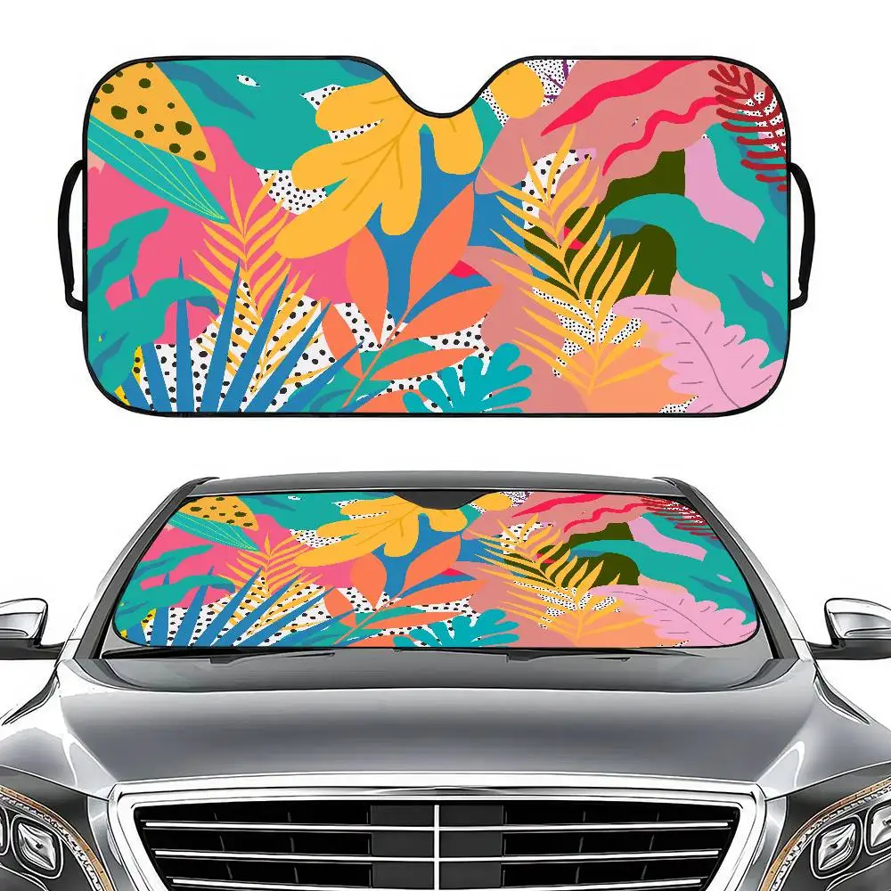 

Artistic Abstract Pattern Personalized Car Windshield Sunshade - Front Window Cover, Solar Protection